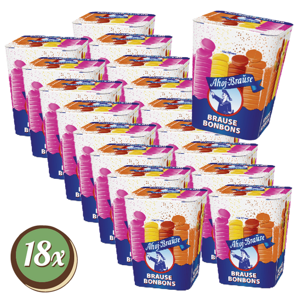 Ahoj-Brause Brause-Bonbons Box – 18 × 125 g