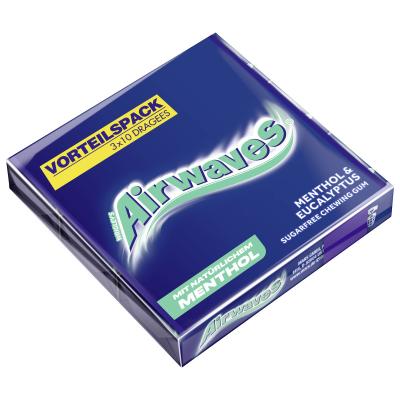 AIRWAVES® Multipack Menthol Eucalyptus 3x10 Dragees = 42g