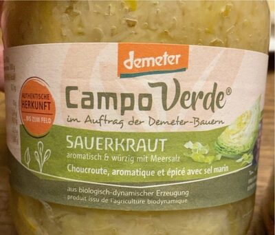 Campo Verde Sauerkraut,demeter 680g Gl