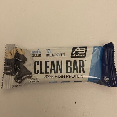 All Stars Clean Bar Cookie Cream 45g Rg