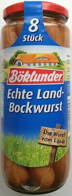 Böklunder Echte Land-Bockwurst 540g