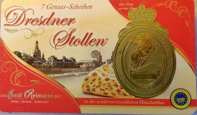 Emil Reimann Dresdner Stollenscheiben / Kunststoffbox 560g Pk