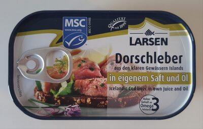 Ungekühlt Larsen Dorschleber In Eigenem Saft Und Öl Msc 121g Ds