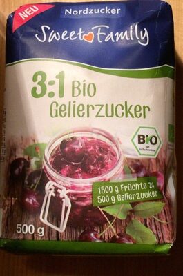 Nordzucker Sweet Family Bio-Gelierzucker 3:1 500g