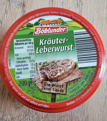 Boeklunder Kraeuterleberwurst 200g Gl