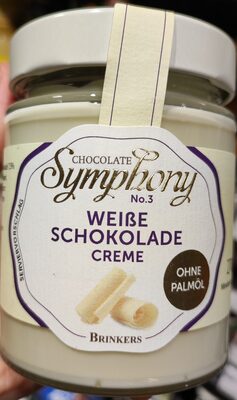 BRINKERS Chocolate Symphony No.3 Weiße Schokolade Creme 270g
