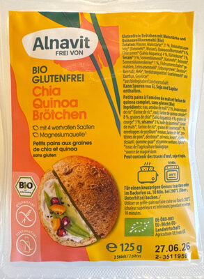 Alnavit Bio Chia Quinoa Broet. 125g Bt