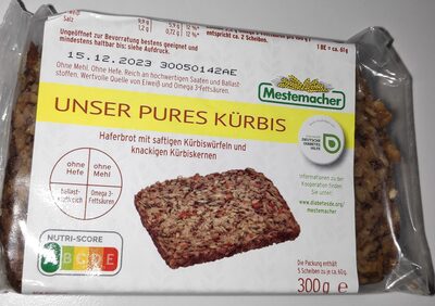 Mestemacher Unser Pures Kuerbis 300g Pk