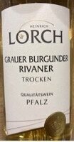Pfalz Qw Lorch Grauburgunder 1l Fl