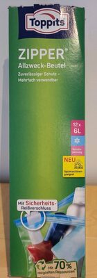 Toppits Zipper Xl 6 Liter 12 St