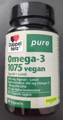 Doppelherz Pure Omega-3 1075 Vegan 61,2g Pk