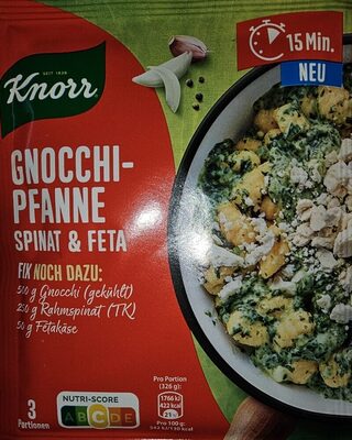 Knorr Fix Gnocchi Pfan. Spinat 35g Bt