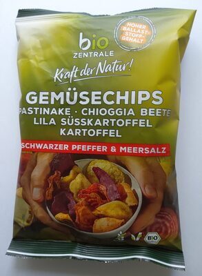 Bio Zentrale Gemuesechips Pfeffer 80g Bt