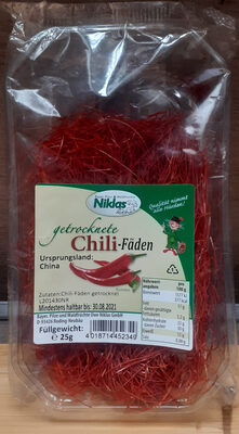 Chili-fäden Getrocknet