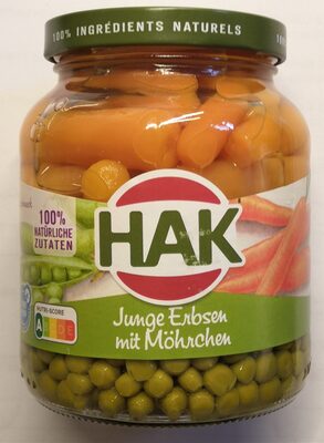 Hak Erbsen M.karotten S.f. 350g Gl