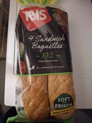 Ibis Xxl Sandwich Baguettes 340g Pk