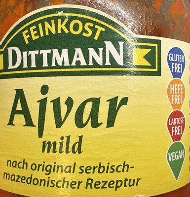 Dittmann Ajvar Mild Original 340ml Gl