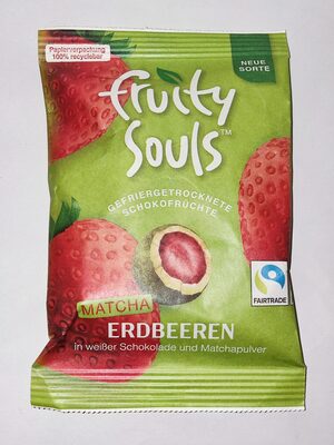 Fruity Souls Weisse Schoko Matcha 80g Bt