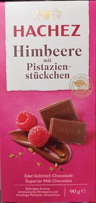 Hachez Amot Himbeer Pistazie 90g Tf