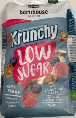 Barnhouse Krunchy Low Sug.berry 375g Bt