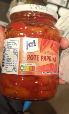 Ja! Paprika Rot Streifen 320g Gl