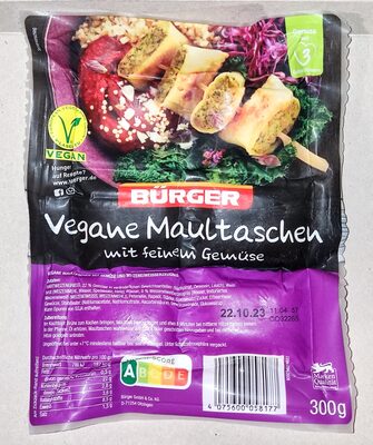 Bürger Vegane Maultaschen