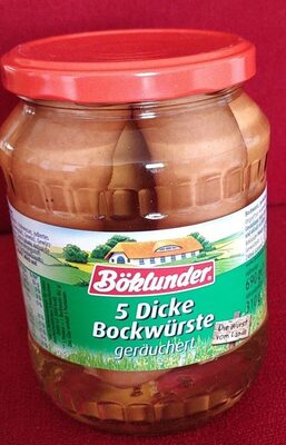 Boeklunder Dicke Bockwuerste 690g Gl