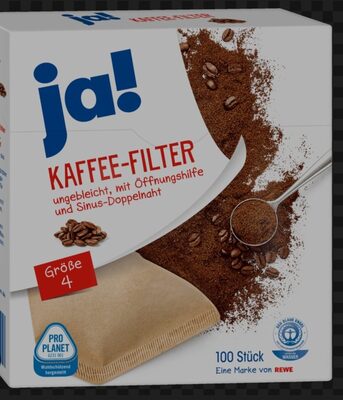 Ja! Kaffeefilter 4 100st Pk
