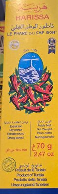 Le Phare Harissa Chilipaste 70g Tb