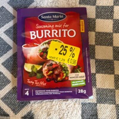 Santa Maria Burrito Seasoning Mix 28g Bt