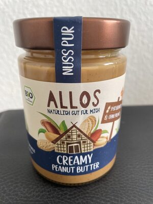 Allos Erdnuss Creamy,bio,veg 310g Gl