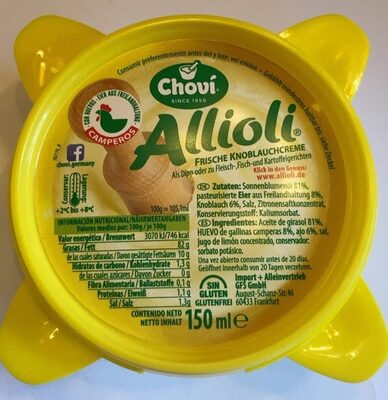 Chovi Allioli Knoblauch Dip