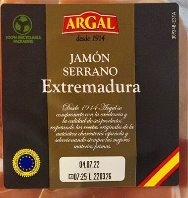 Argal Jamon Serrano Extremadura