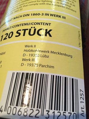 Als Anzuendsticks 100x20% 1257