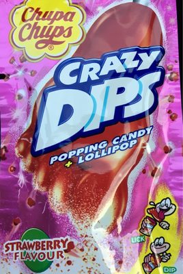 Chupa Chups Crazy Dips Strawberry 14g