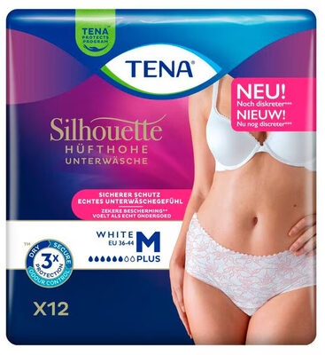 Tena Silhouet Plus Pants Weiss M 12st Pk