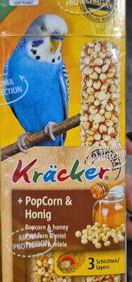Leckereien Kräcker® Popcorn & Honig, Sittich 2er Pk